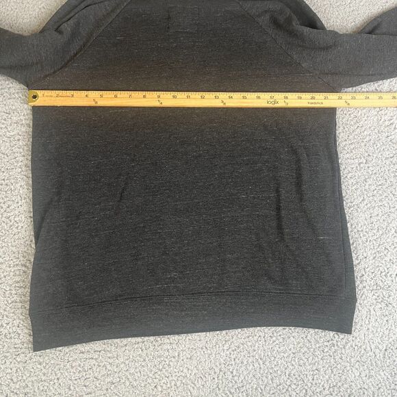 Vans Off The Wall Sweatshirt Womens XL Gray Pullover Sweater Spellout Surf Skate - Picture 9 of 10